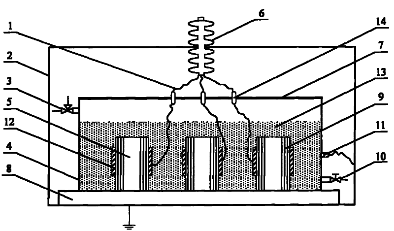 Transformer oil-paper insulation multi-factor accelerated aging test device and test method