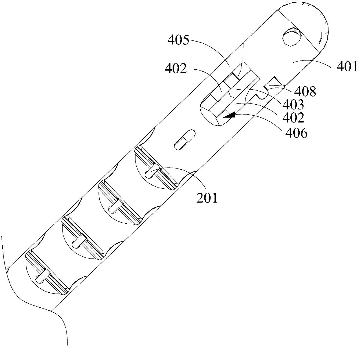 Endoscope surgery instrument and neck bending structure thereof
