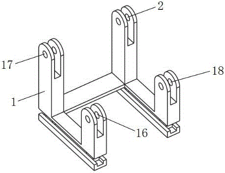 Planar heavy-load electro-hydraulic controllable wood grasping machine