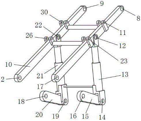 Planar heavy-load electro-hydraulic controllable wood grasping machine