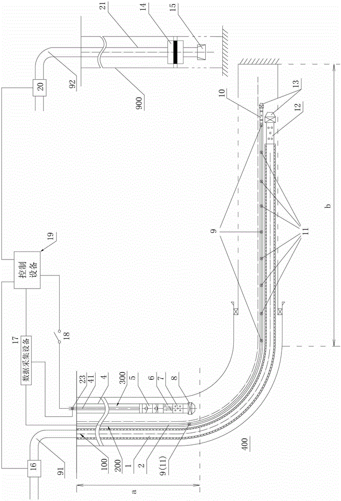 Fire flooding assisted gravity drainage injection-production system and injection-production method based on intelligent temperature control