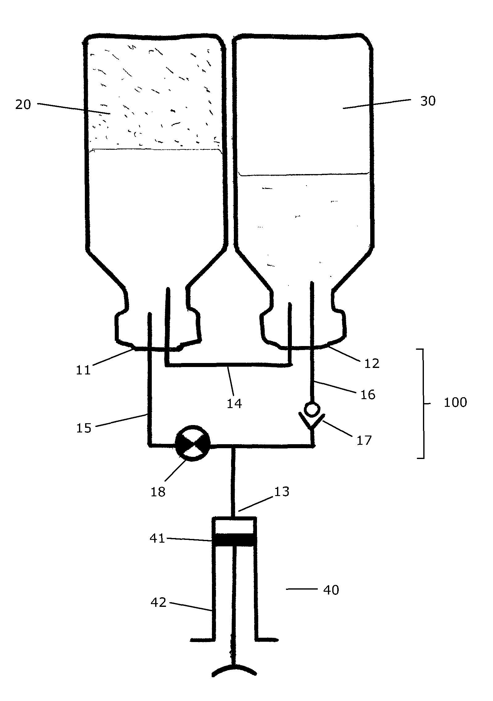 Transfer system for forming a drug solution from a lyophilized drug