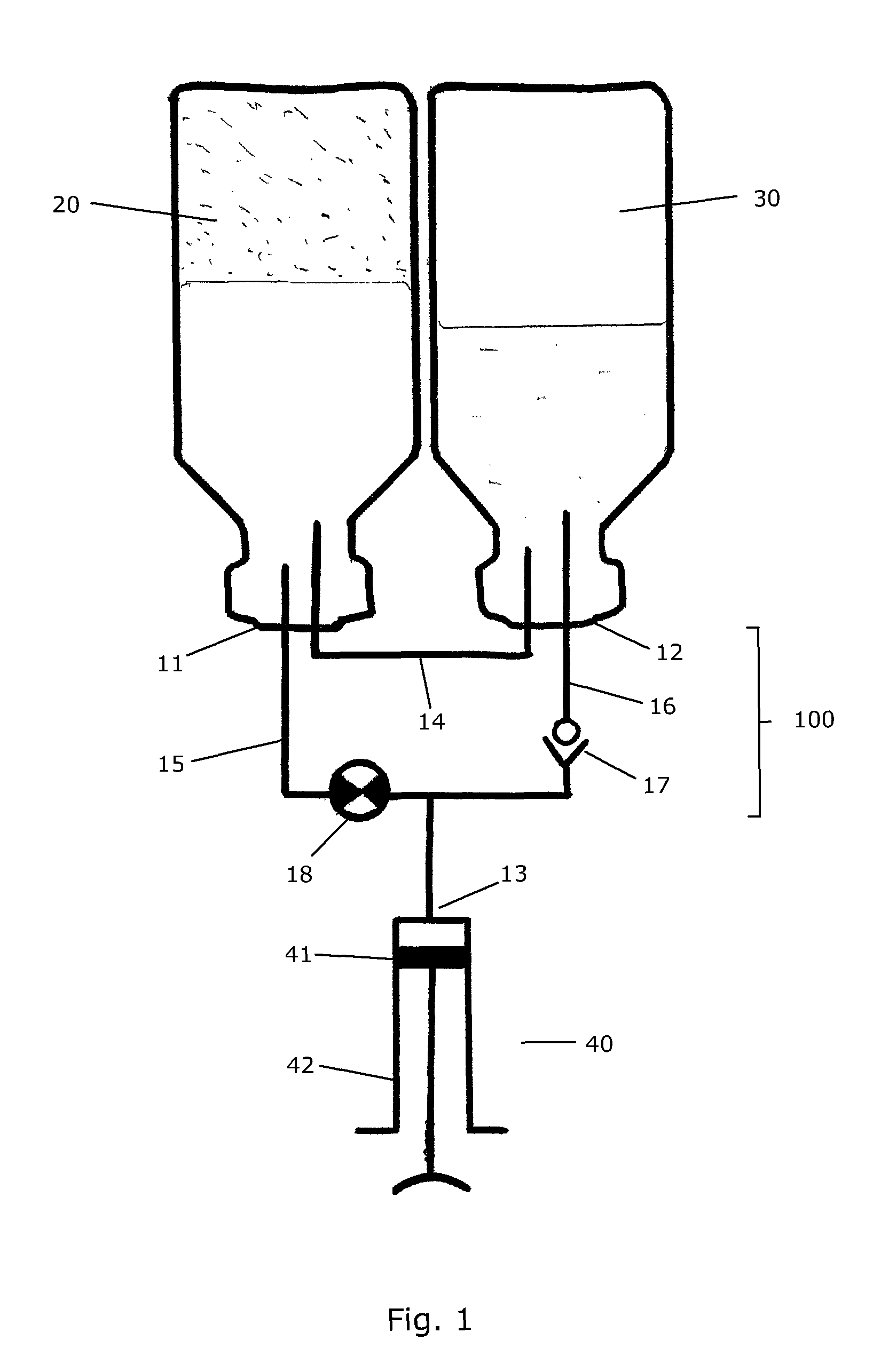 Transfer system for forming a drug solution from a lyophilized drug