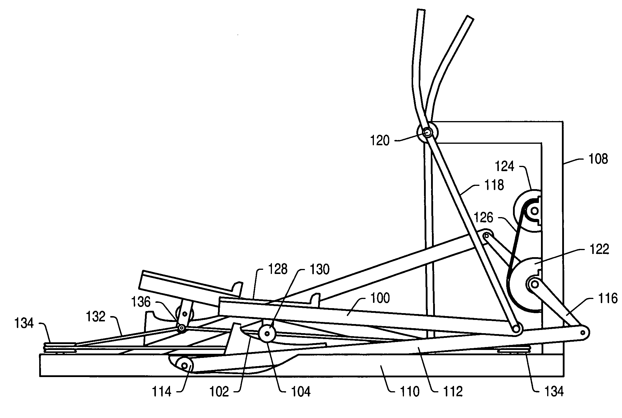 Variable stride exercise apparatus