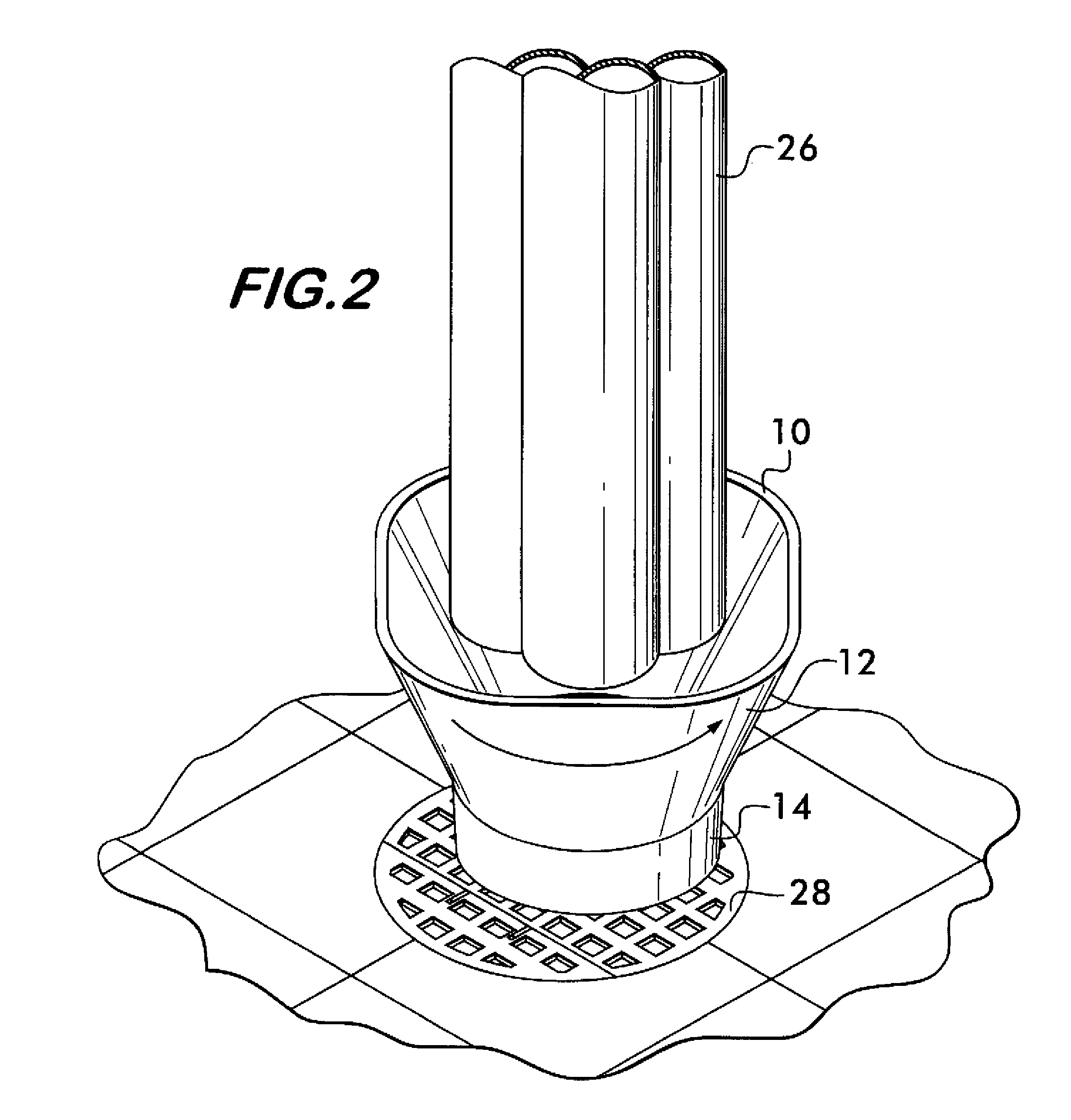 Removable drain funnel