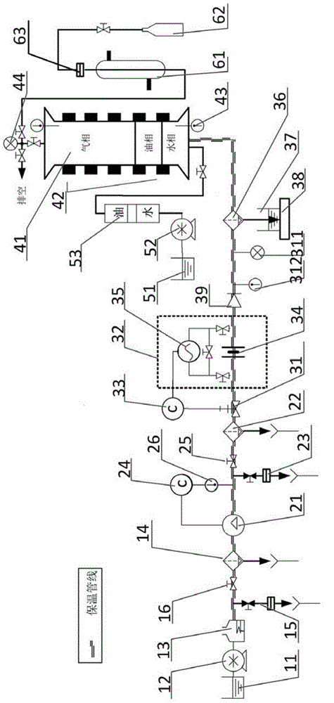 Experimental device and experimental method of superheated steam distillation of thickened oil
