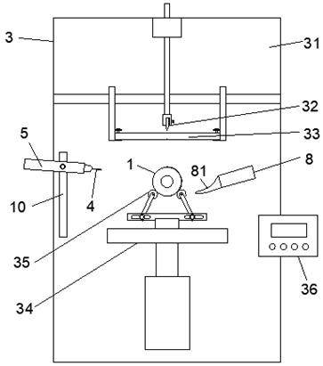 A kind of ink printing method of bottle outer surface