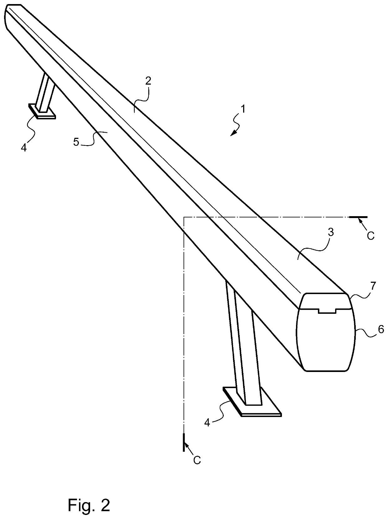 Gymnastics beam having an interchangeable upper part