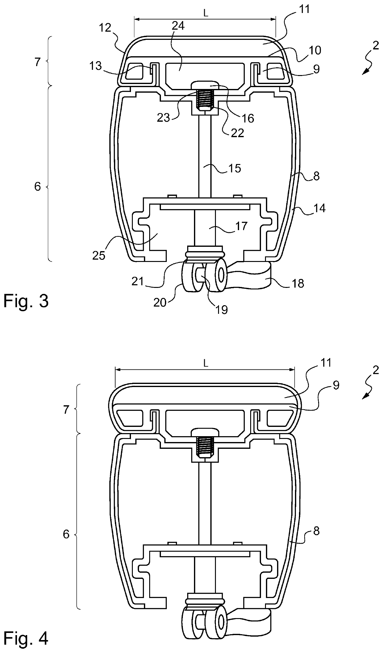 Gymnastics beam having an interchangeable upper part