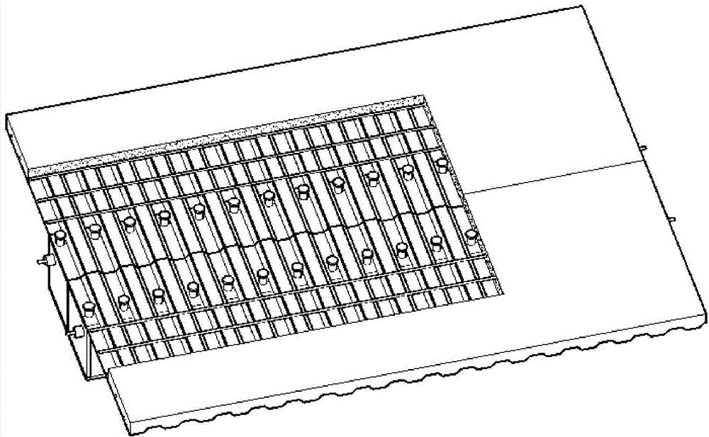 Assembly type prestress honeycombed ribbed web plate composite beam