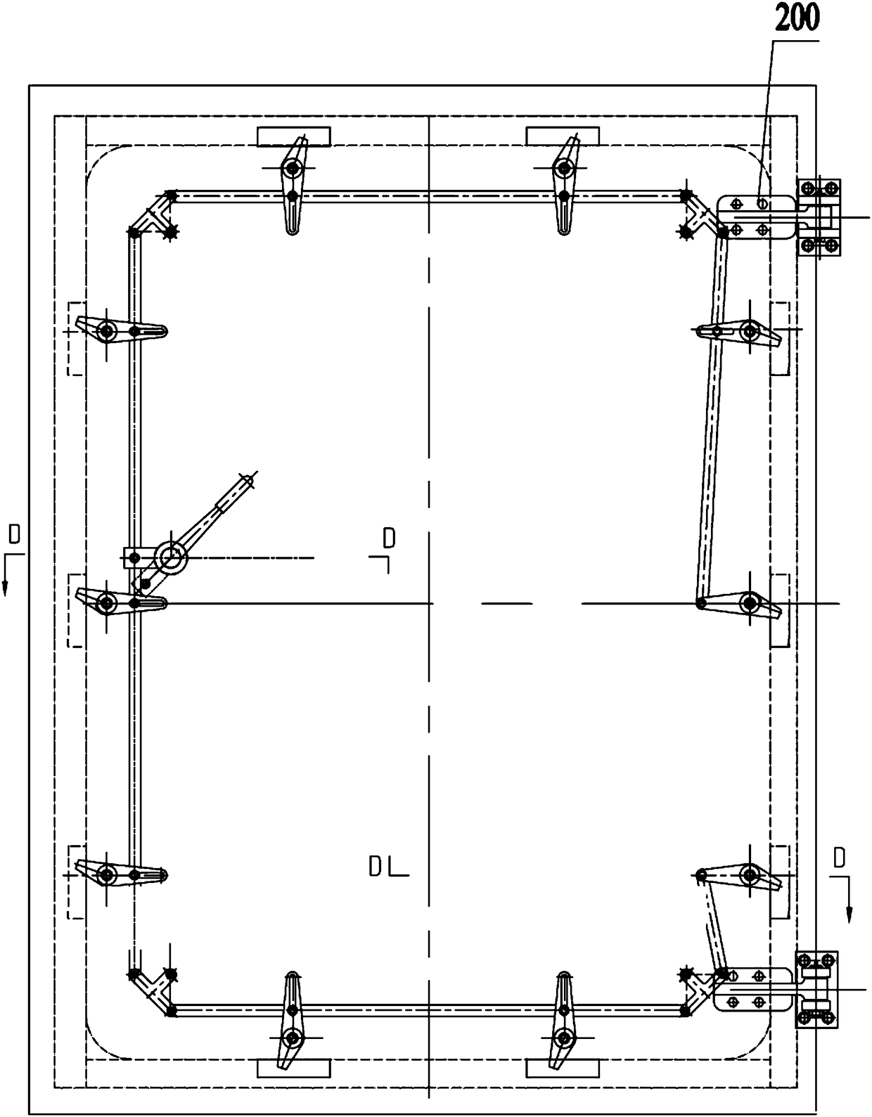 Reinforced steel fiber reinforced concrete air defense door