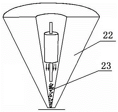 A method and device for synchronous powder feeding space laser processing and three-dimensional forming