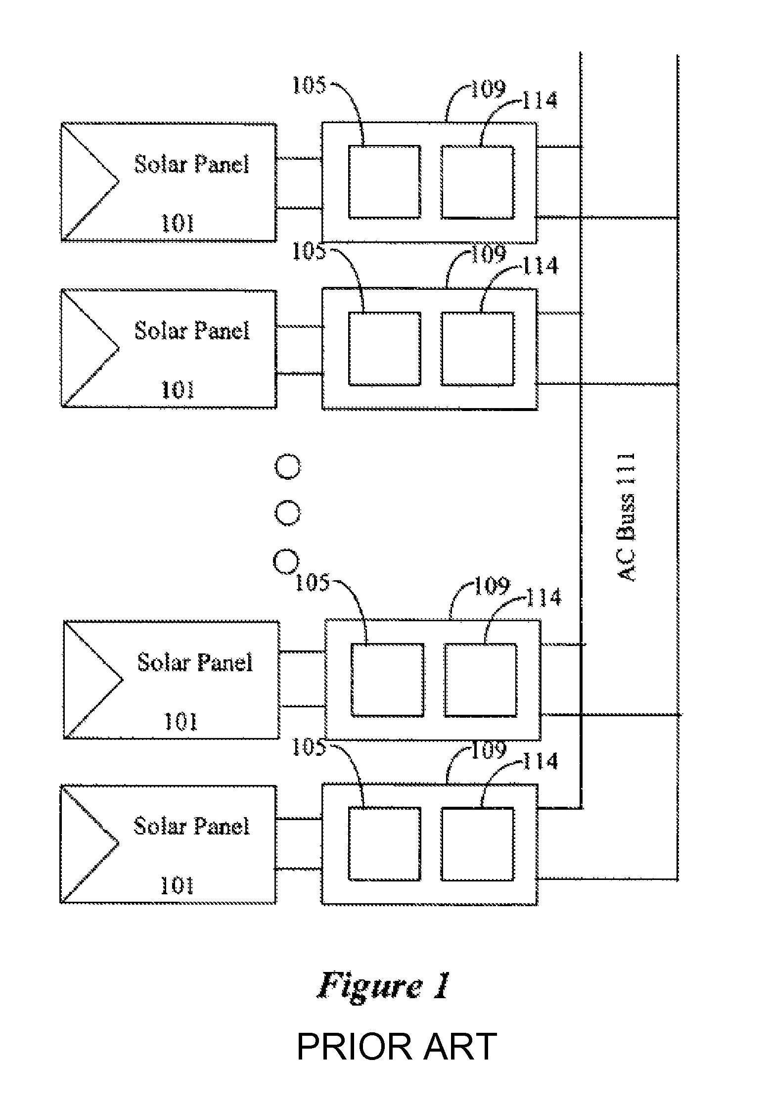 Current bypass for distributed power harvesting systems using DC power sources