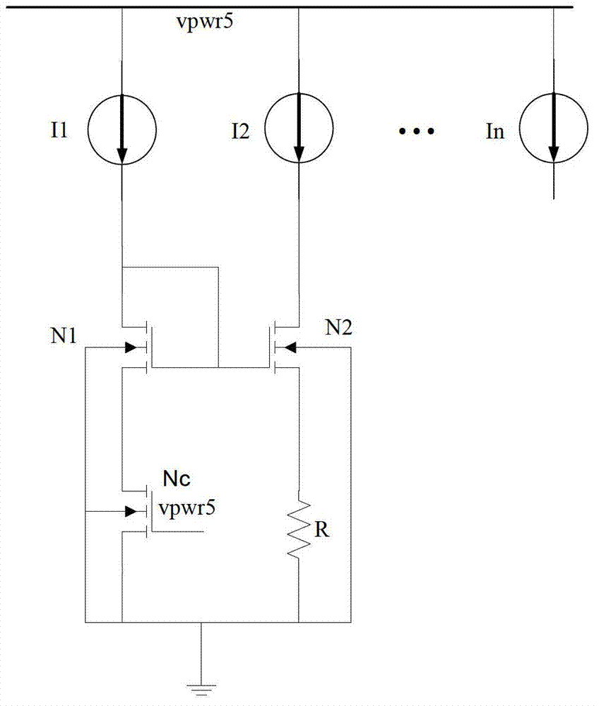 A circuit for compensating the voltage coefficient of the reference current