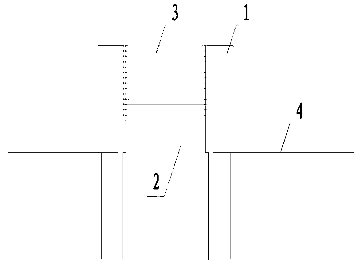 Culvert opening closing structure suitable for highly-filled steep slope section and construction method of culvert opening closing structure