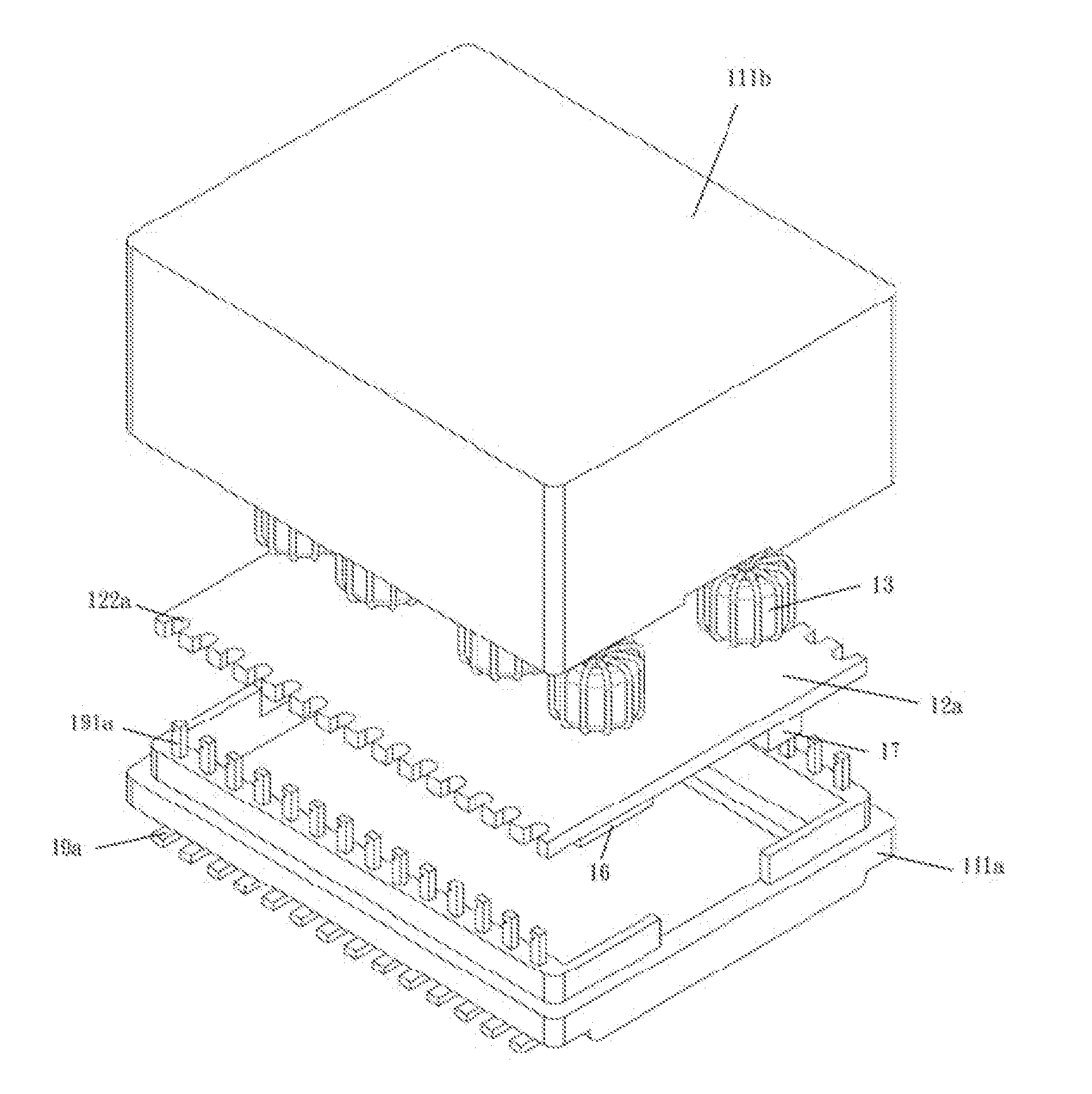 Packaged chip integrated with a signal isolation transformer and a protective component