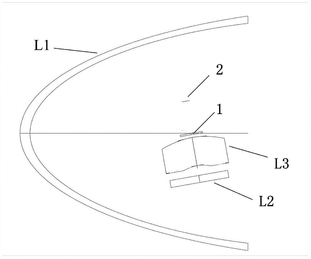 Compact large-framework-angle conformal optical system