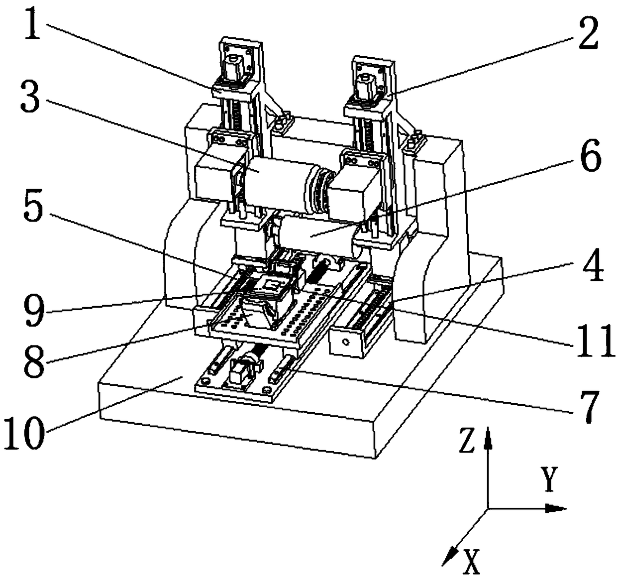 Roller type vibration auxiliary polishing device and method