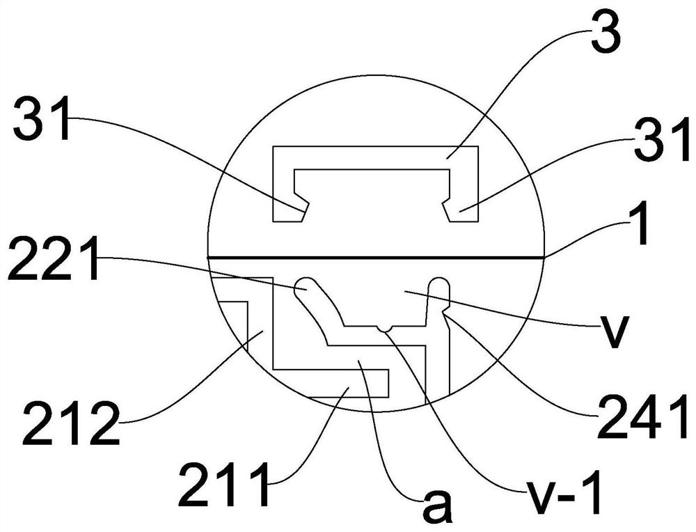 Large-space ceiling soft film installation structure