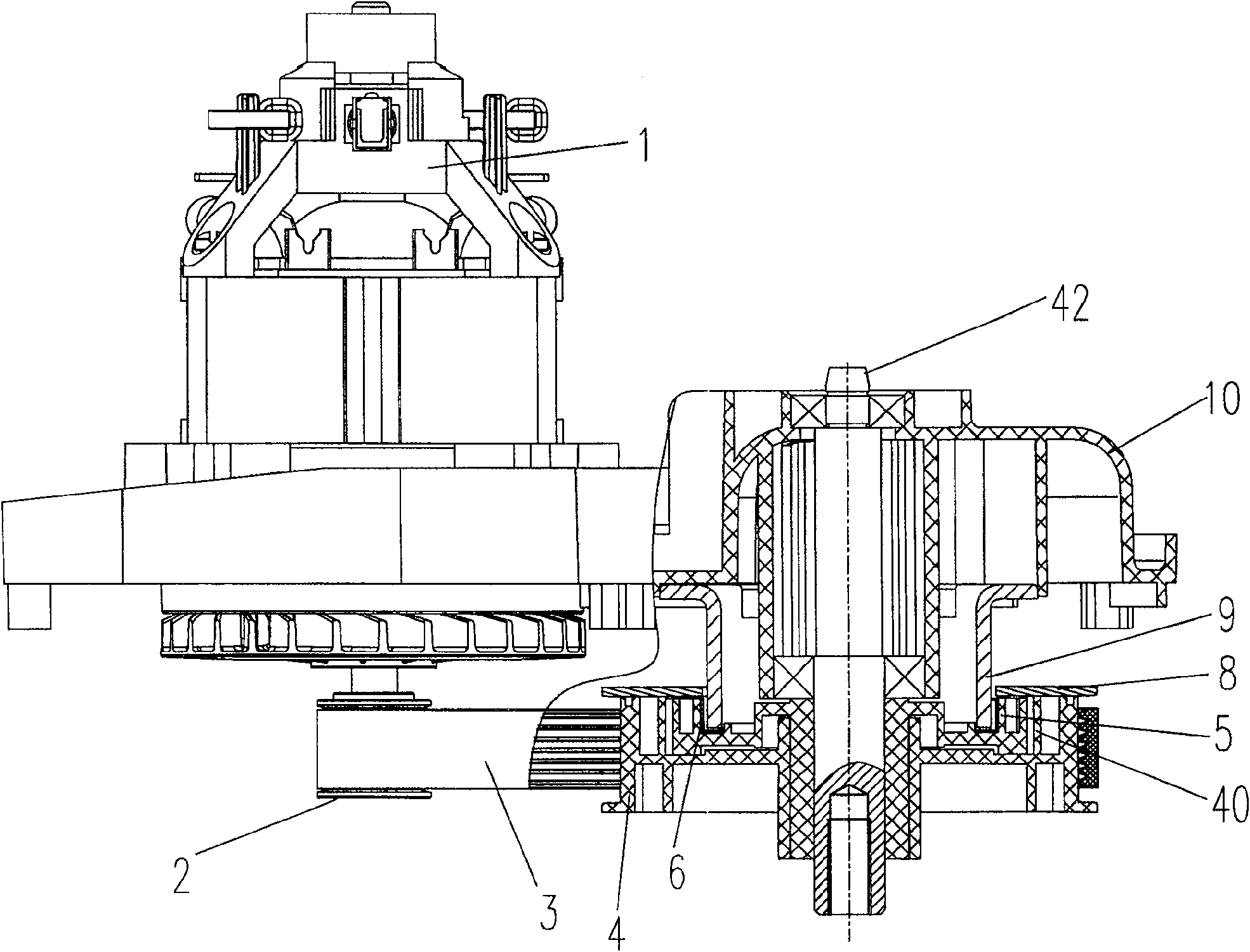 Braking device for garden tools