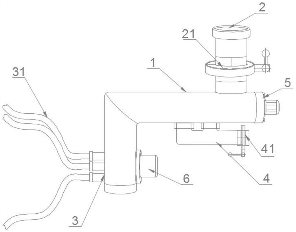 Water treatment valve pipe