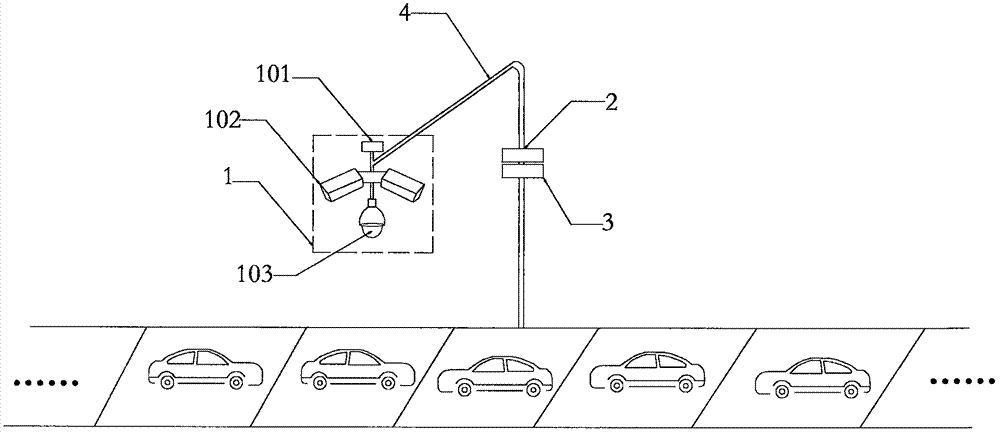 System and method for managing roadside parking spaces by means of linkage of radar and intelligent cameras