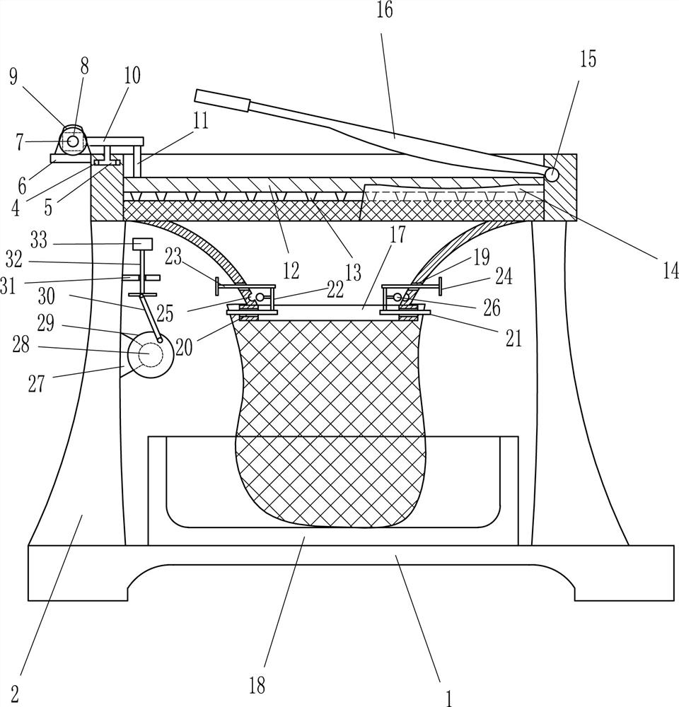 An agricultural garlic collection and packaging device