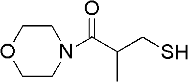 Application of 3-mercaptopropionic acid amide compounds