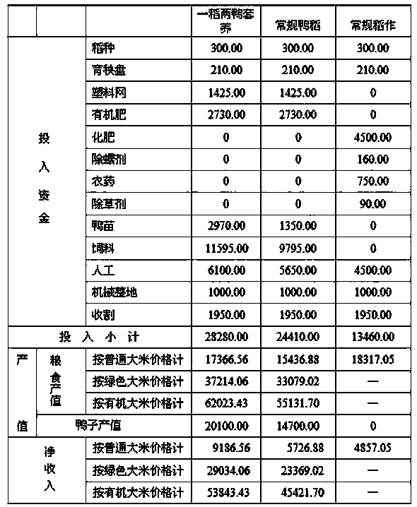 Method for continuously controlling insect pests and weeds of field quarter paddy through intercropping two batches of ducks