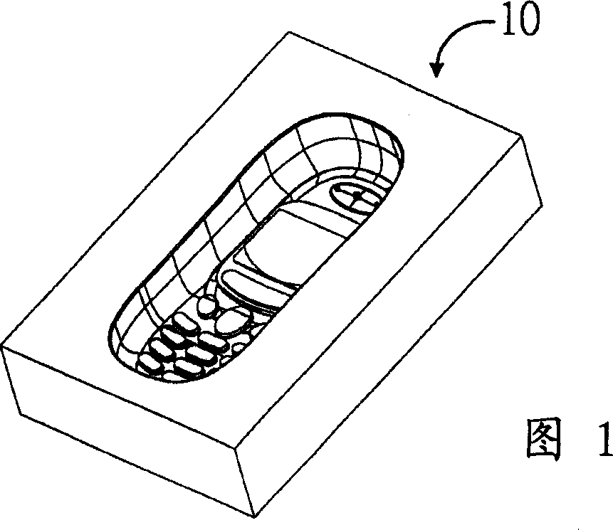 Method for mending excessive polishing of die cavity edge of shot-off forming master die cavity