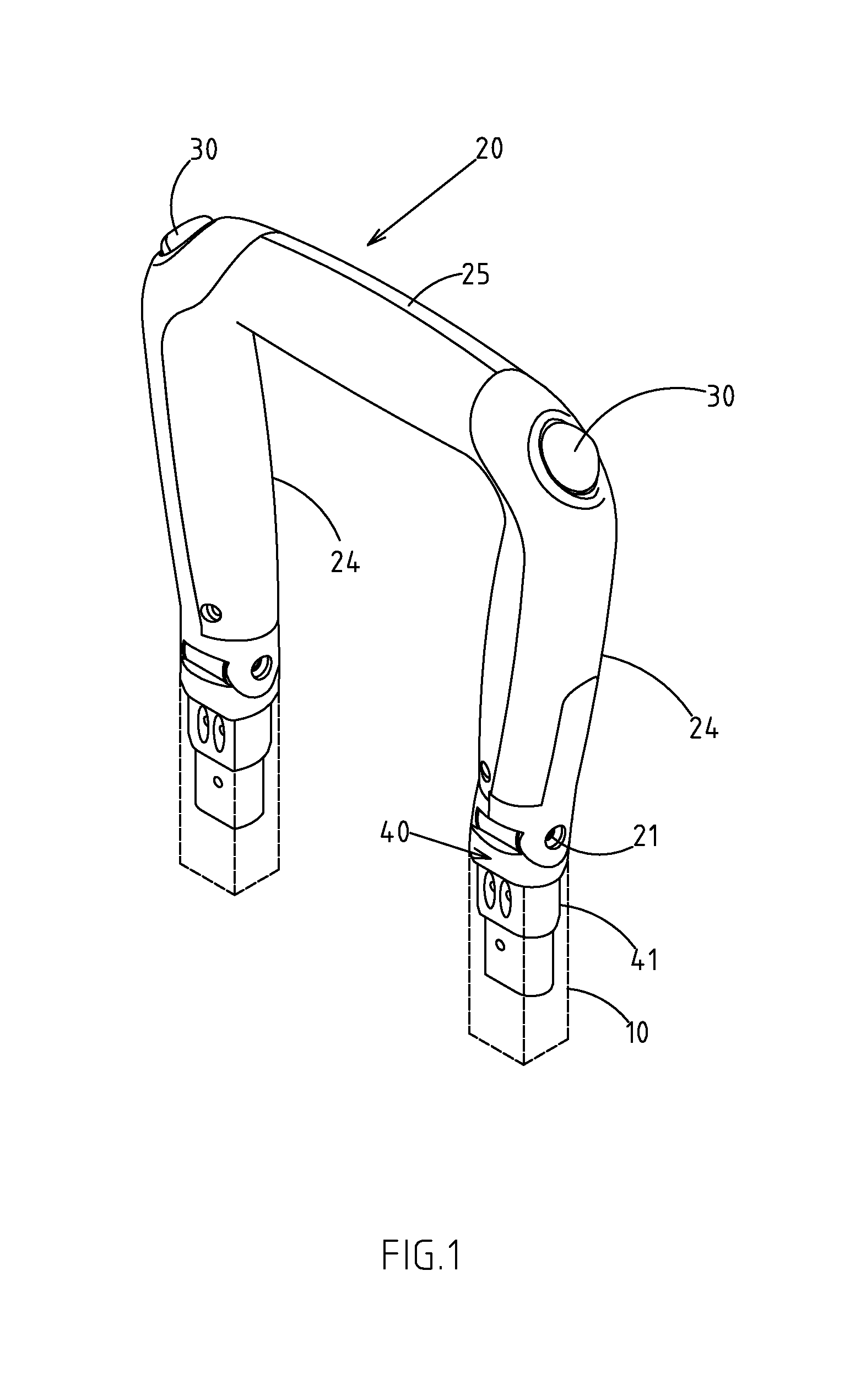 Pull handle provided with a grip handle with an adjustable angle