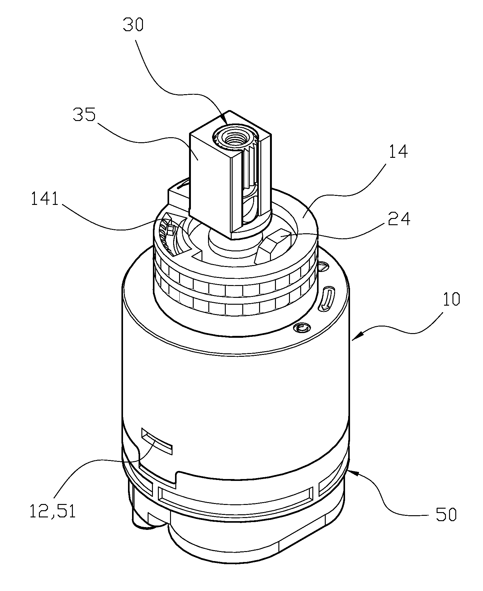 Balancing valve in faucet