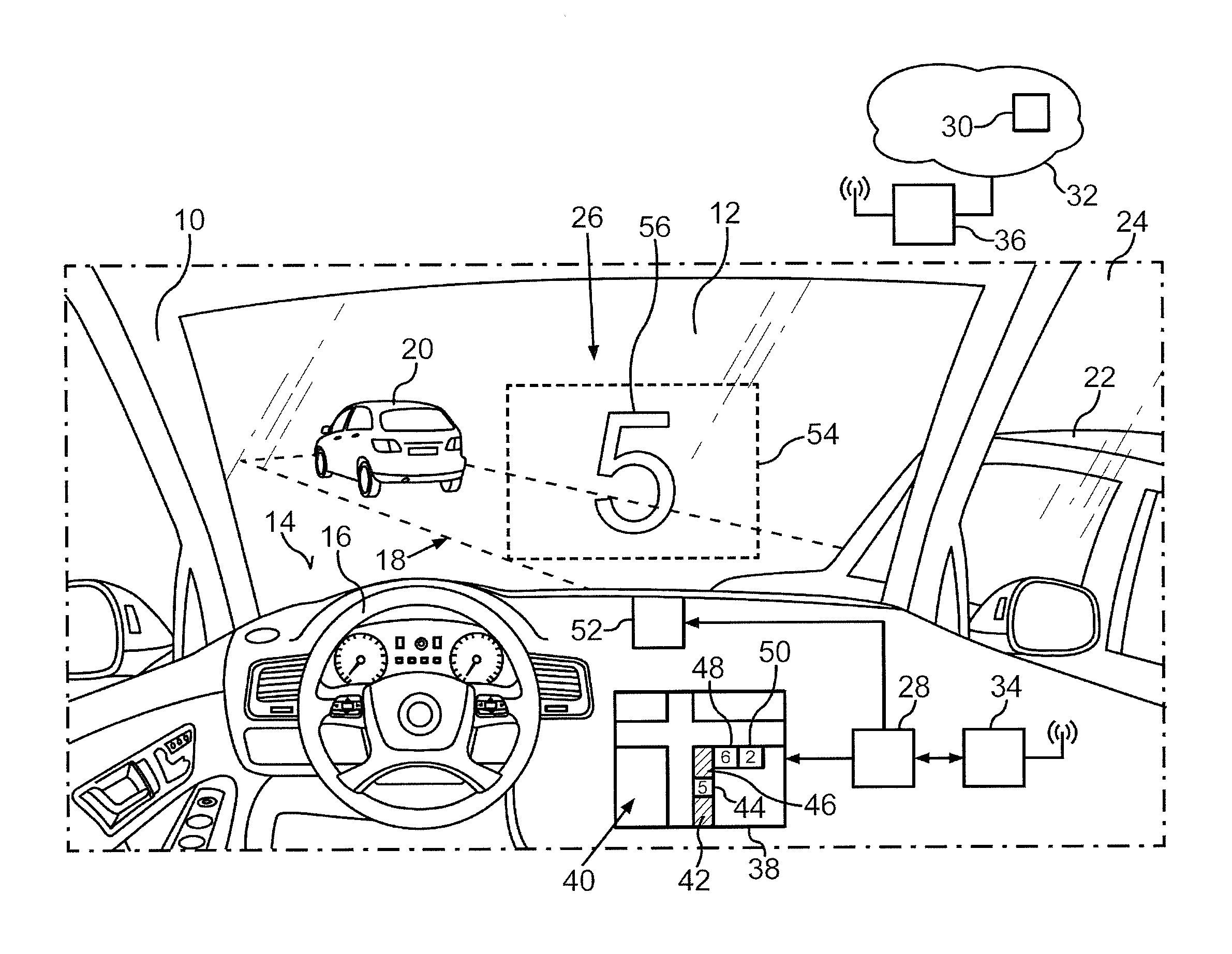 Method and navigation device for providing information relating to a parking space