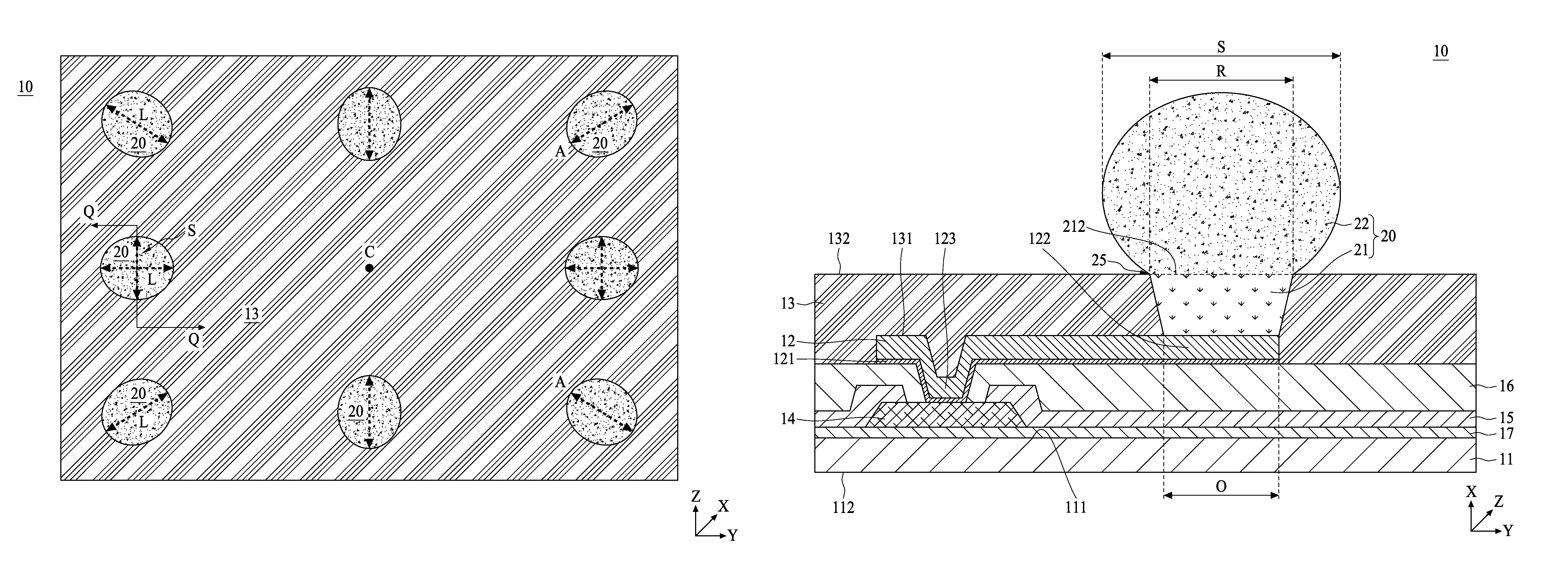 Semiconductor structure with oval shaped conductor