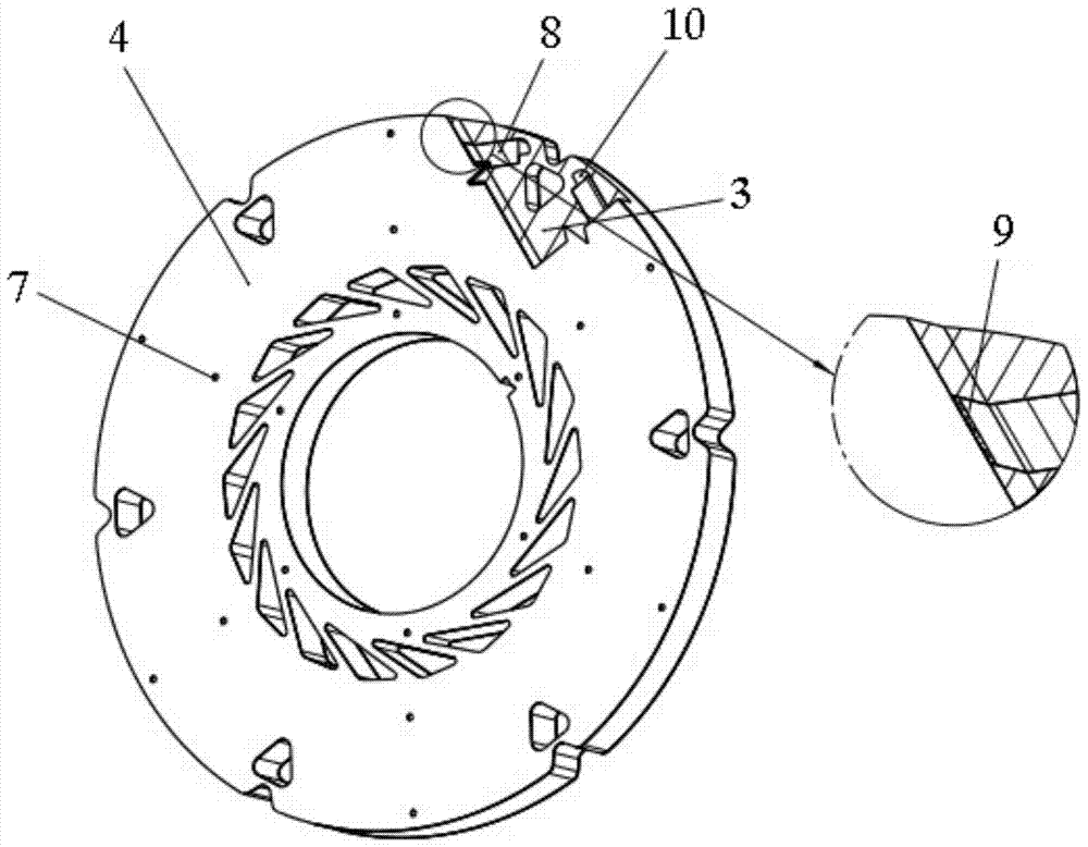 A unit magnetic pole structure of a permanent magnet motor rotor