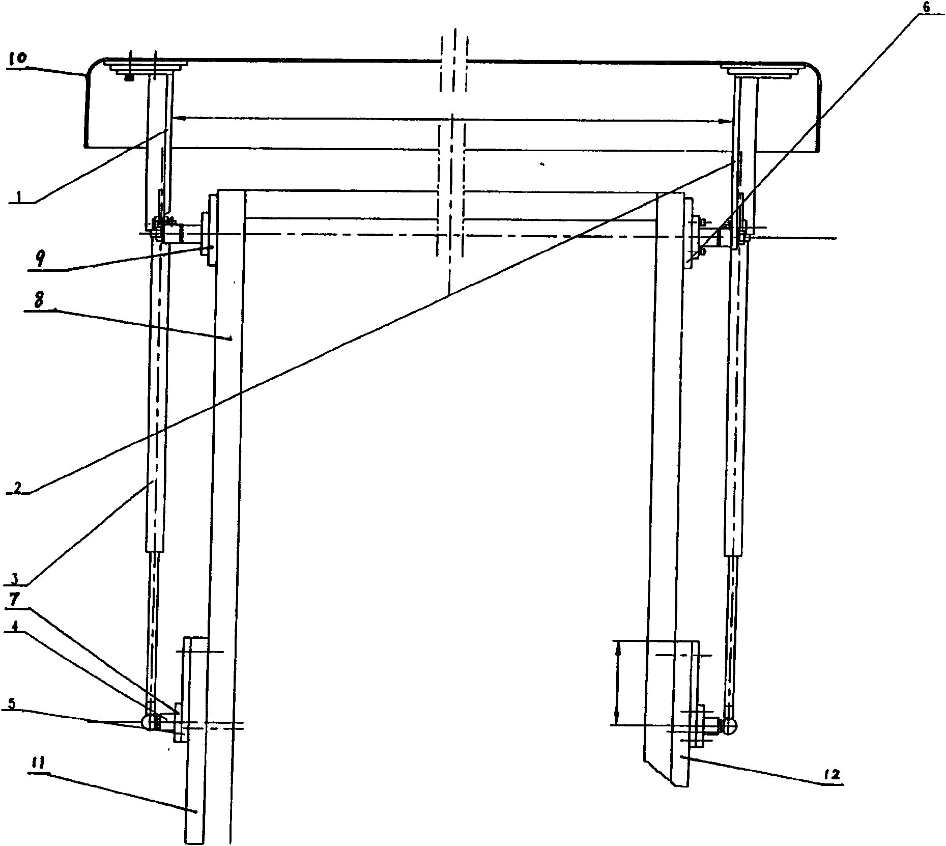 Turning device for outer cover of CT (computed tomography) machine