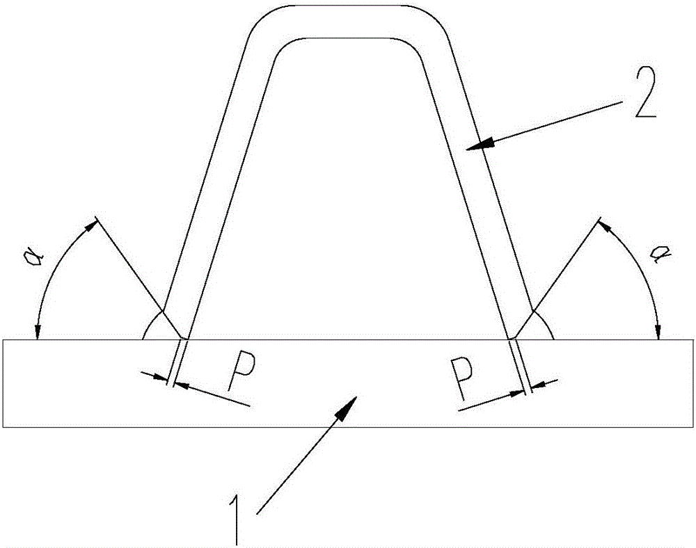Robotic horizontal single-pass symmetrical welding method for u-shaped rib fillet welds on orthotropic plates