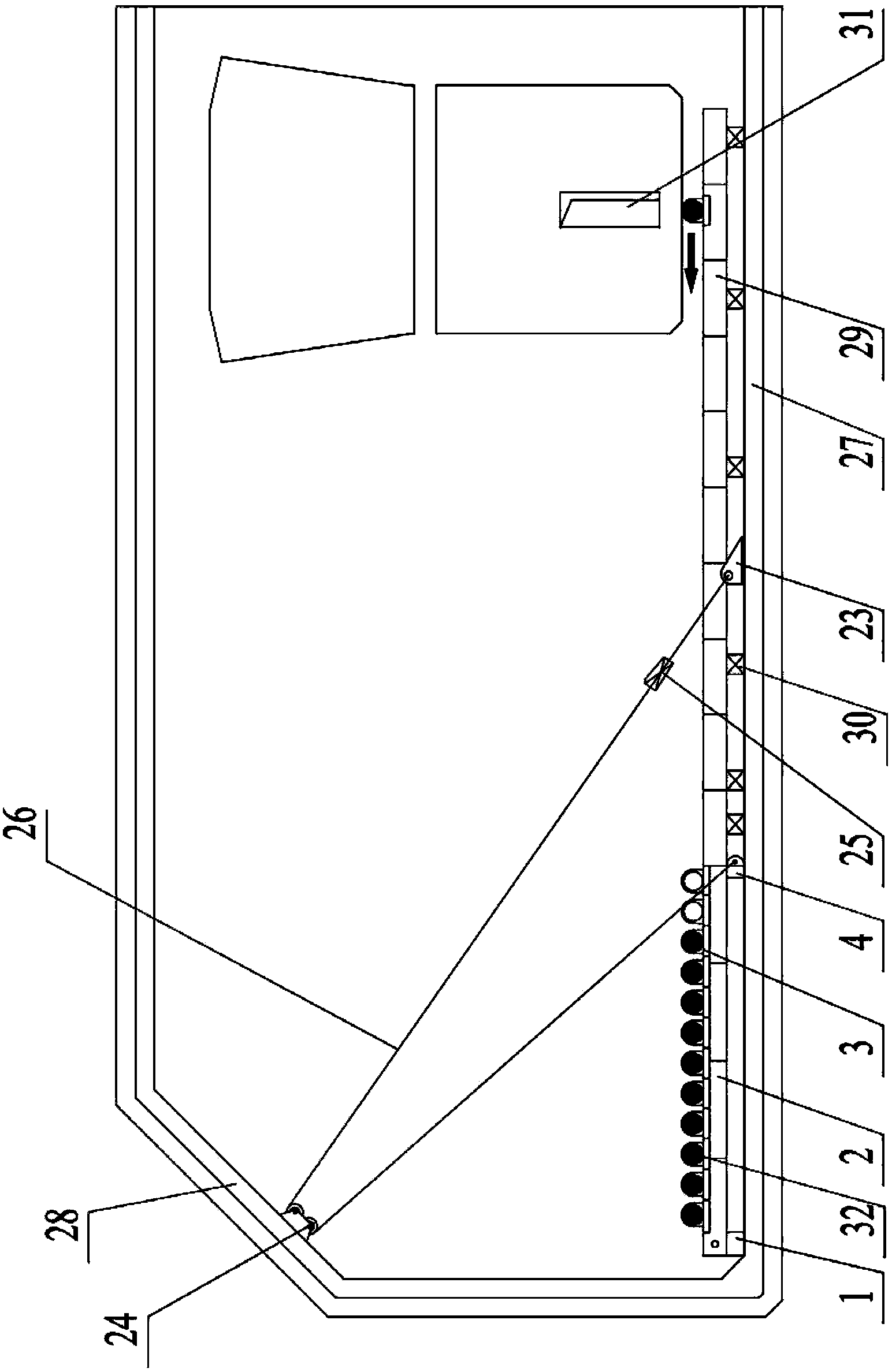 Intra-cavity mounting rack of inside deviation rectifying device
