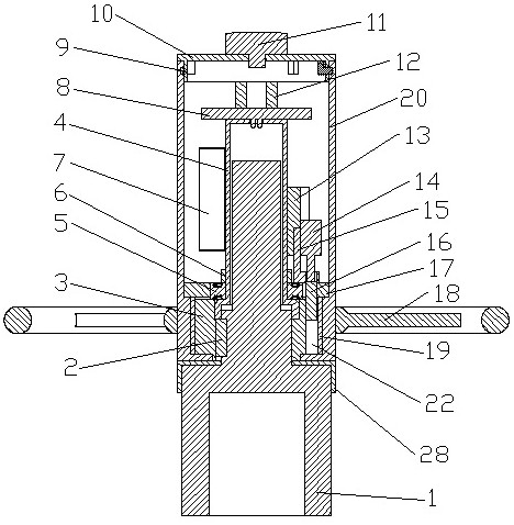 An intelligent handwheel device for remote switching of wellhead valves