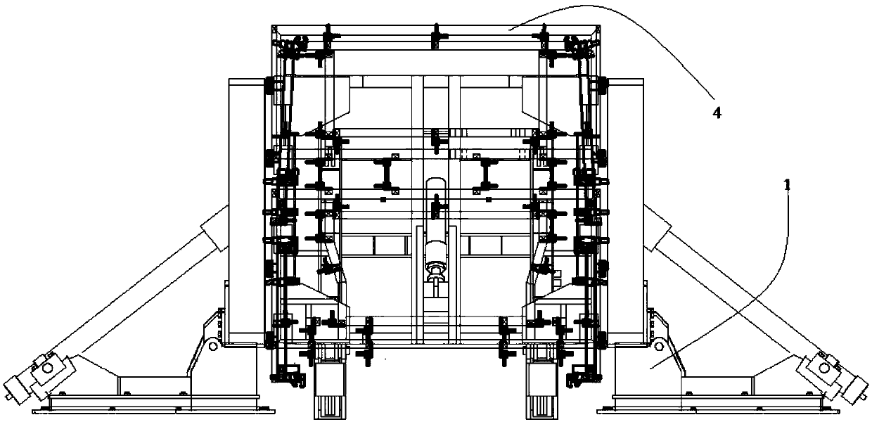 A tooling for the assembly of large pieces of the bus body