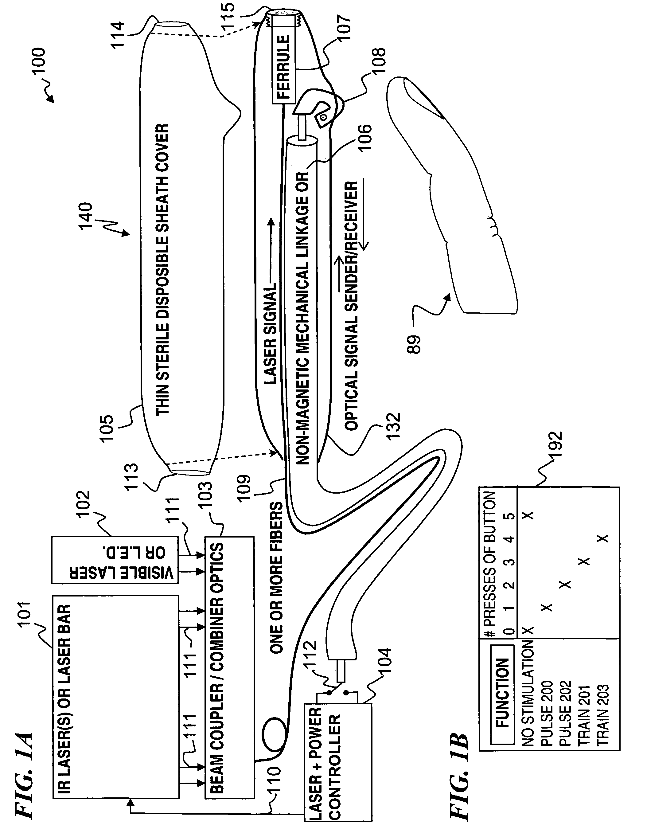 Apparatus for optical stimulation of nerves and other animal tissue