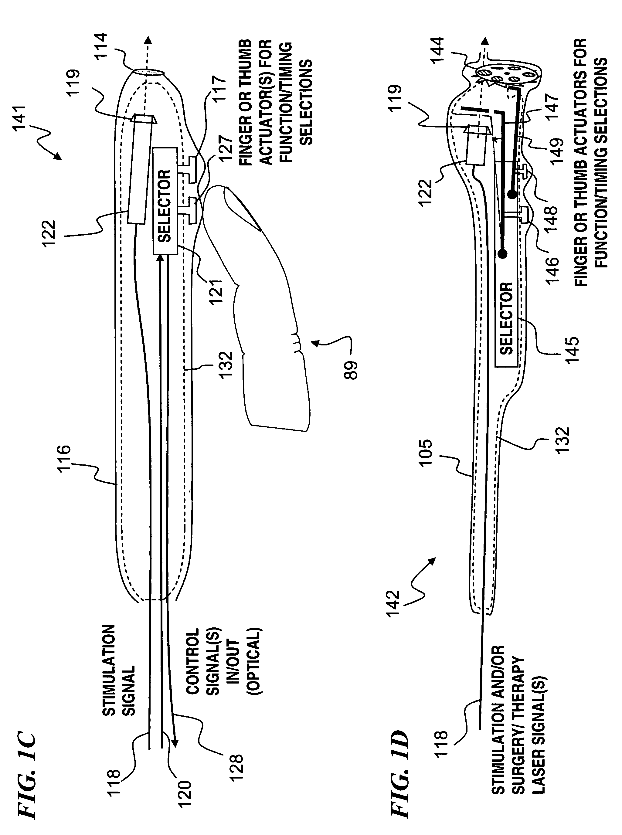 Apparatus for optical stimulation of nerves and other animal tissue