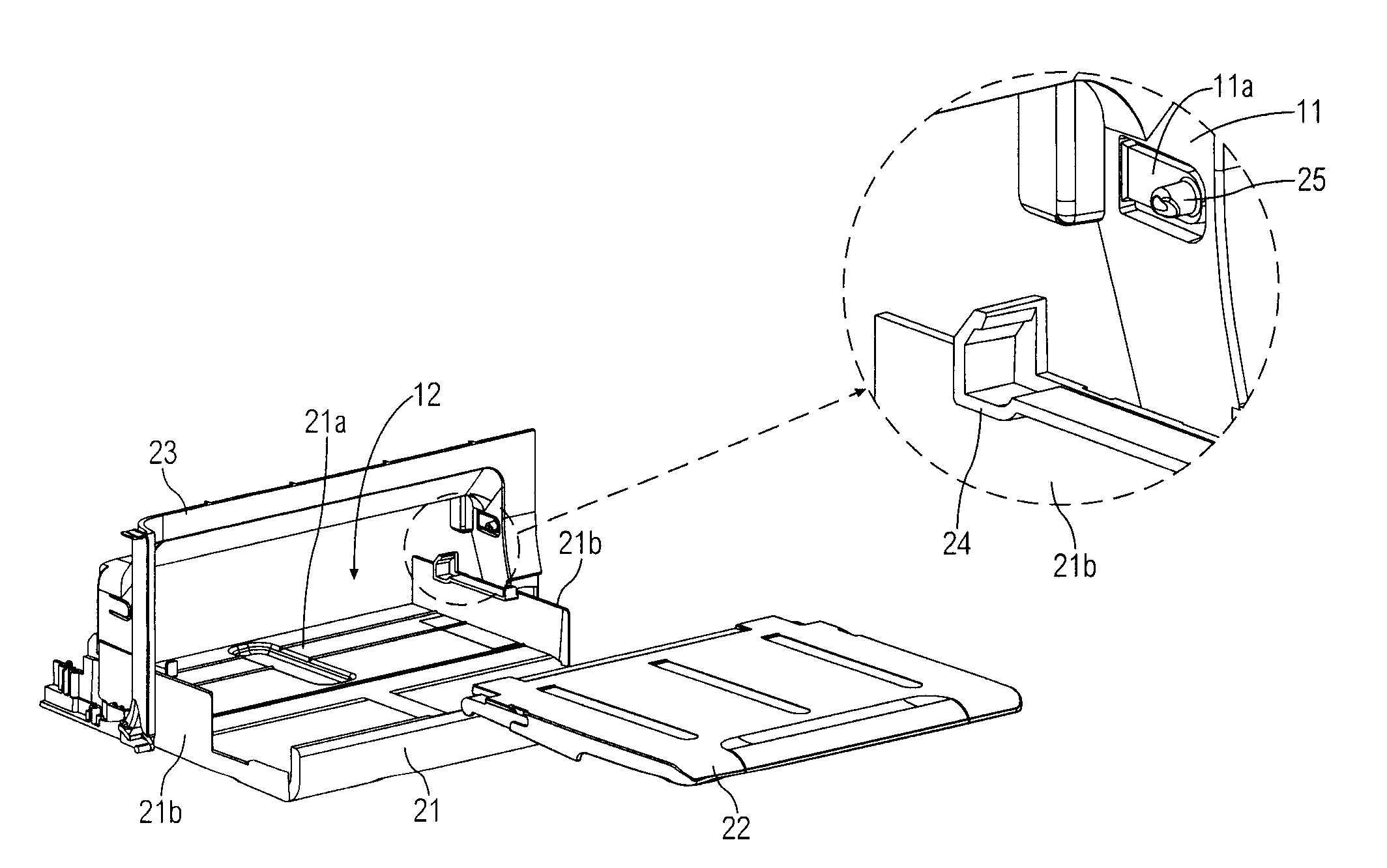 Media tray assembly and a printer having the same