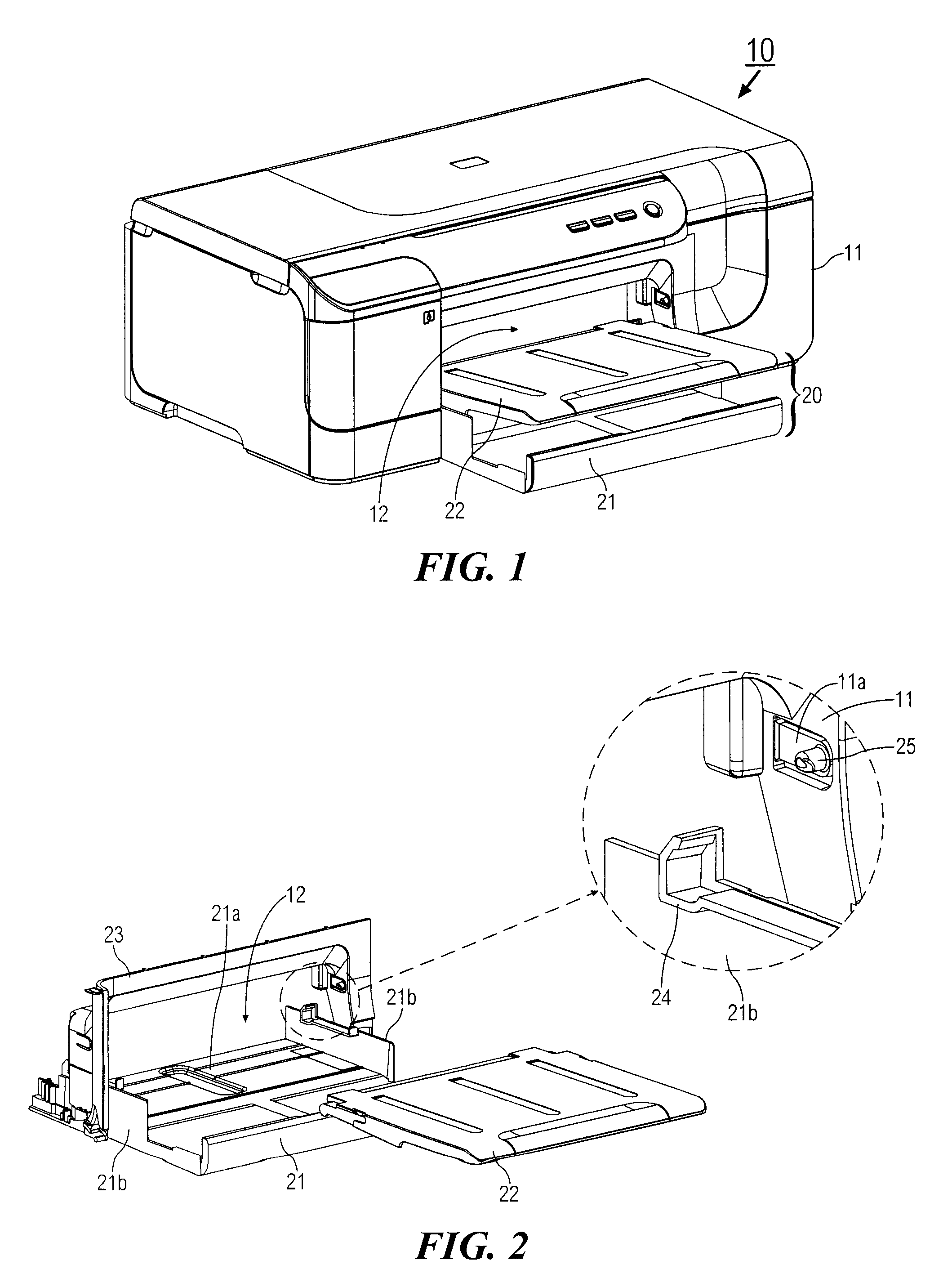 Media tray assembly and a printer having the same