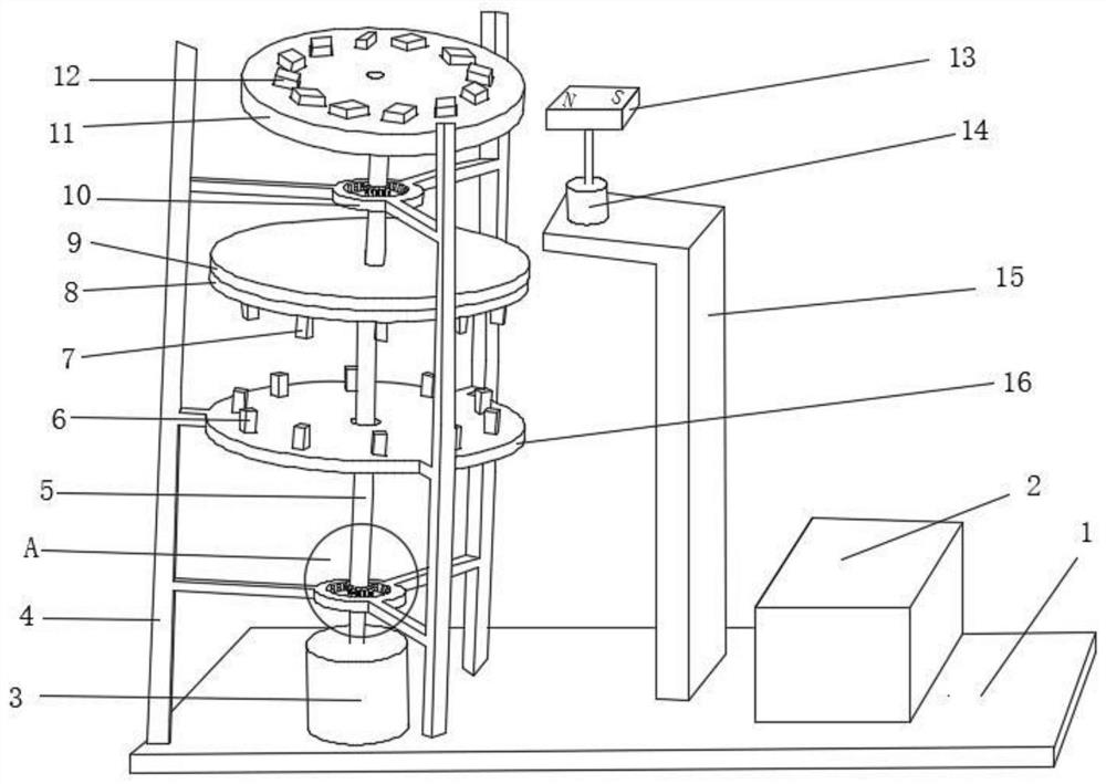 Speed-controllable magnetic drive power generation system