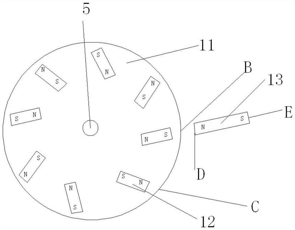 Speed-controllable magnetic drive power generation system