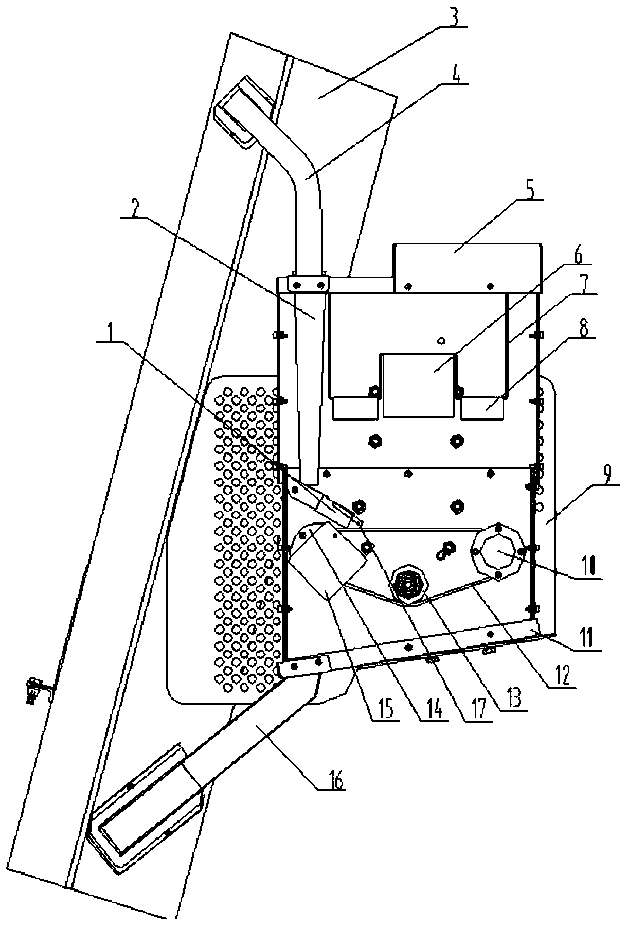 Grain sampling and monitoring device for combine harvester and control method for grain sampling and monitoring device