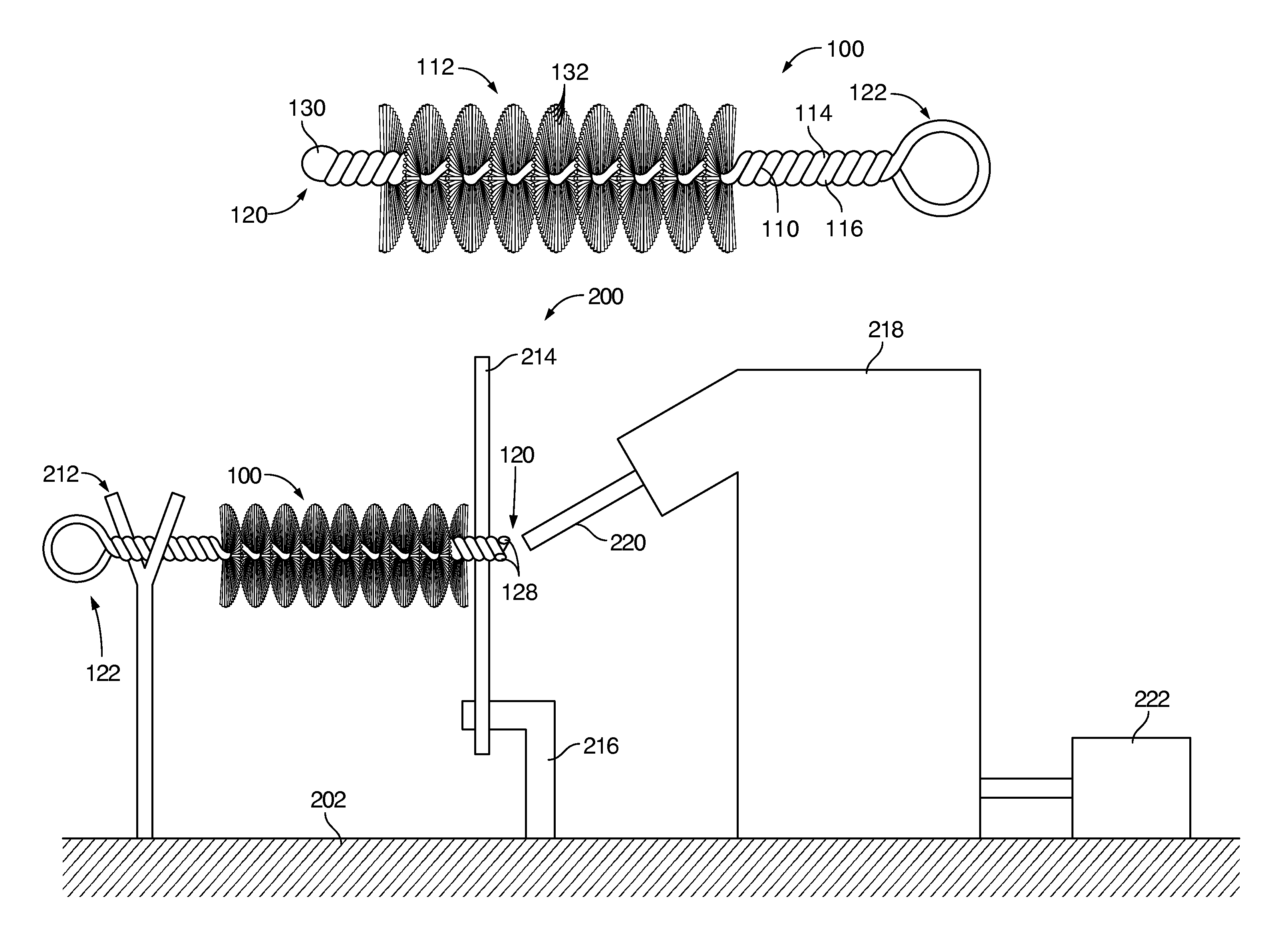 Homogeneous core wire protective cleaning tip