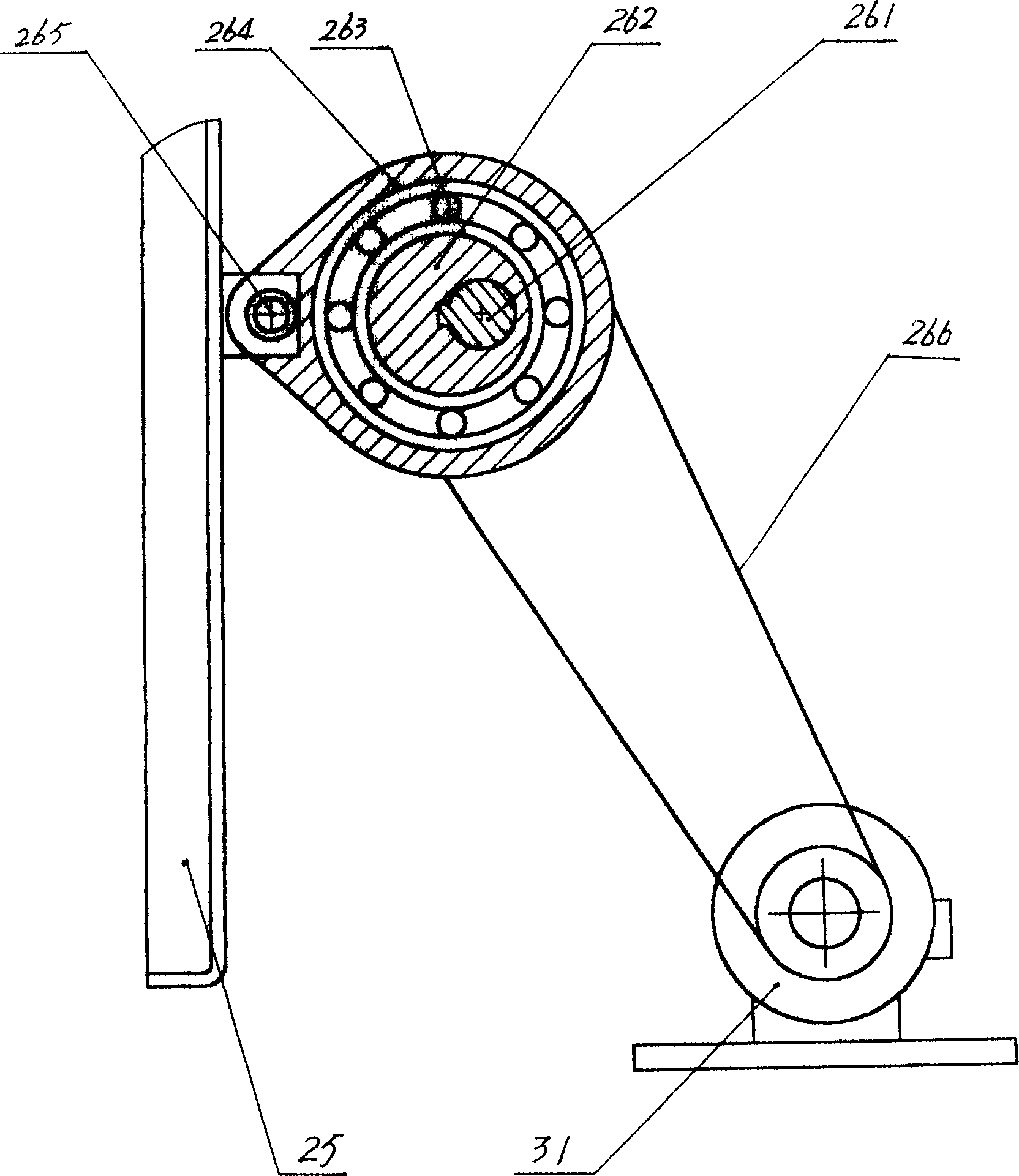 Blowing-carding-drawing vibratory cotton basket