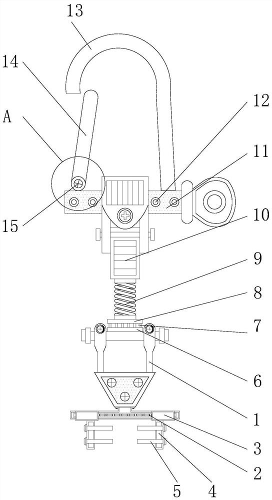 Steel wire rope installation structure for elevator